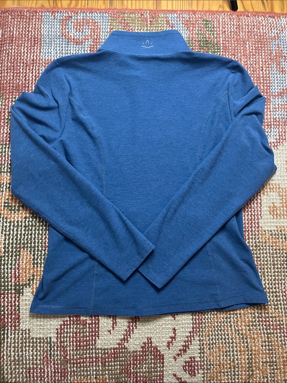 Beyond Yoga Blue Spacedye On The Go Mock Neck Jacket Size M - Picture 7 of 8